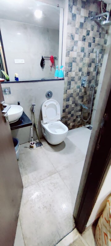 Bathroom in 1 BHK Apartment at Omkar Meridia, Kurla West – for Rent