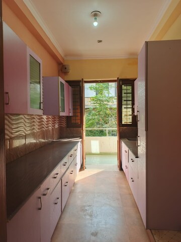Kitchen in 3 BHK Builder Floor at Ansal Sushant Lok I, Sector 43 – for Rent