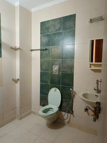 Bathroom in 3 BHK Builder Floor at Ansal Sushant Lok I, Sector 43 – for Rent