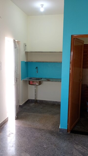 Kitchen in 1 RK Independent House at WinnField Gardens, Hegde Nagar – for Rent