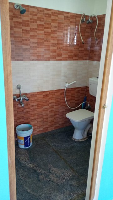 Bathroom in 1 RK Independent House at WinnField Gardens, Hegde Nagar – for Rent