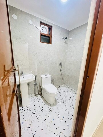 Attached Bathroom in 3 BHK Builder Floor at Chattarpur – for Rent