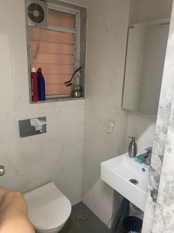 Bathroom in 1 BHK Apartment at Sinchan CHS, Andheri West – for Rent