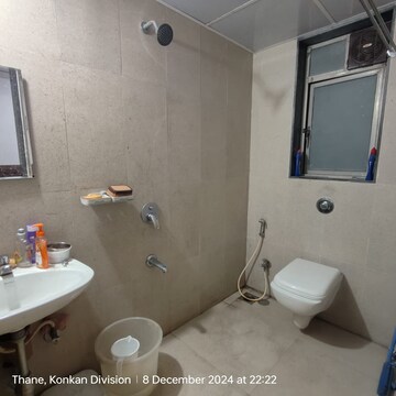 Bathroom in 2 BHK Apartment at Runwal Eirene, Balkum Pada – for Rent