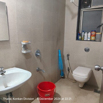 Bathroom in 2 BHK Apartment at Runwal Eirene, Balkum Pada – for Rent