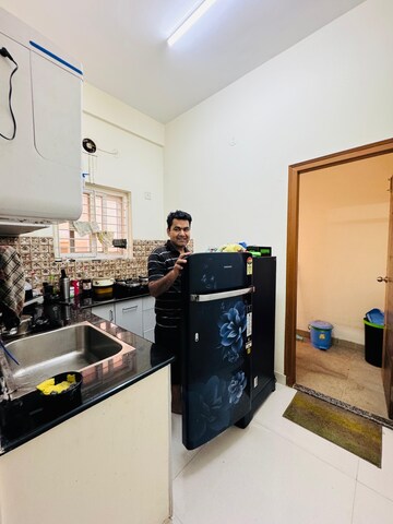 Kitchen in 2 BHK Builder Floor at Hsr Layout – for Rent