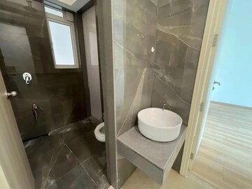 Bathroom in 2 BHK Apartment at Aurum Q Residences, Ghansoli – for Rent