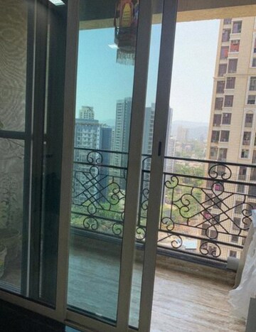 Balcony in 2 BHK Apartment at Larkins Pride Palms, Kolshet Road – for Rent