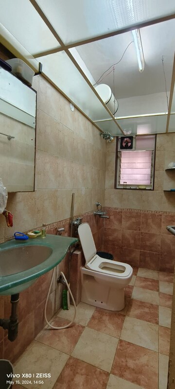 Bathroom in 3 BHK Apartment at Santacruz West – for Rent