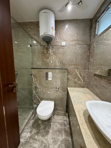Bathroom in 3.5 BHK Apartment at Paschim Vihar – for Rent