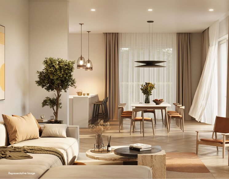 Living Room, kamdhenu-crown 2 Bedroom 849 Sq.Ft. Apartment In Sector 19 Sanpada Navi Mumbai 7946017