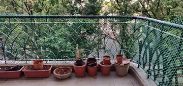 Balcony in 2 BHK Apartment at Magarpatta City Cosmos, Magarpatta Road – for Rent