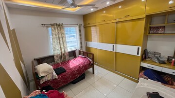 Living Room in 4 BHK Apartment at Prestige High Fields, Gachibowli – for Rent