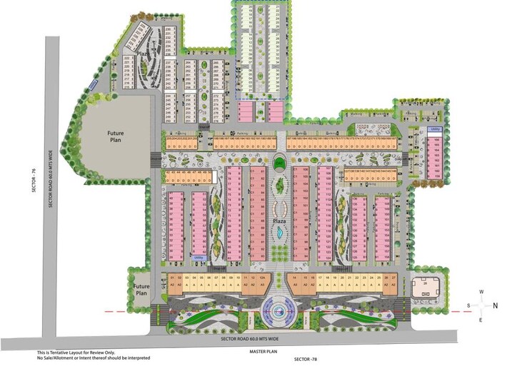 Master Plan, auric-universal-square Commercial Shop 180 Sq.Yd. In Sector 79 Faridabad 7946350