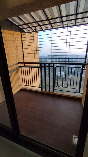 Balcony in 1 BHK Apartment at Raunak City Sector 4 D7, Kalyan West – for Rent