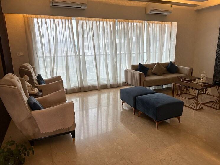 Living Room, sheth-avalon-phase-2 4 Bedroom 1910 Sq.Ft. Apartment In Majiwada Thane 7946744