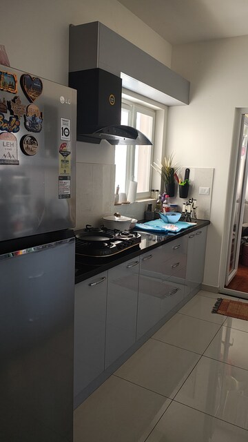 Kitchen in 3 BHK Apartment at Vajram Newtown, Thanisandra Main Road – for Sale