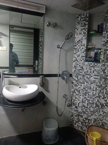 Bathroom in 2 BHK Apartment at Shree Mahavir Darshan, Lower Parel – for Rent