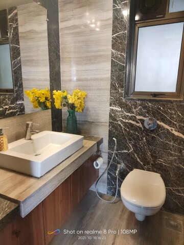 Bathroom in 2.5 BHK Apartment at Kalpataru Aura, Ghatkopar West – for Rent