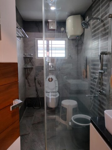 Bathroom in 3 BHK Apartment at Lansum Etania, Gachibowli – for Rent