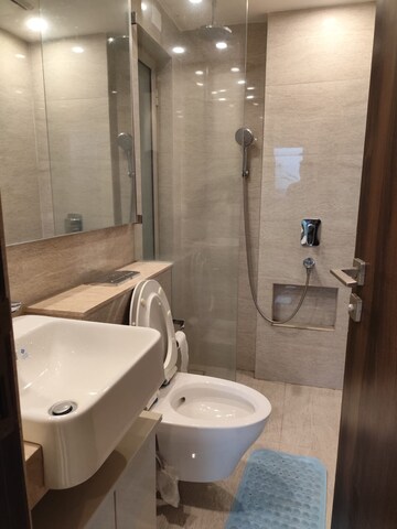 Bathroom in 1 BHK Apartment at Hiranandani Regent Hill, Powai – for Rent