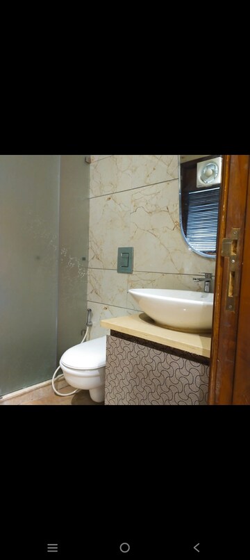 Bathroom in 3 BHK Builder Floor at Lajpat Nagar – for Rent