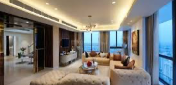Living Room in 6+ BHK Penthouse at M3M Golf Estate Fairway East, Sector 65 – for Sale
