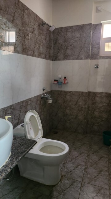 Bathroom in 3 BHK Apartment at RJ Garden, Indiranagar – for Rent