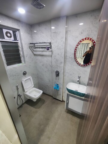 Bathroom in 2 BHK Apartment at Dadamiya Emerald, Kurla West – for Rent