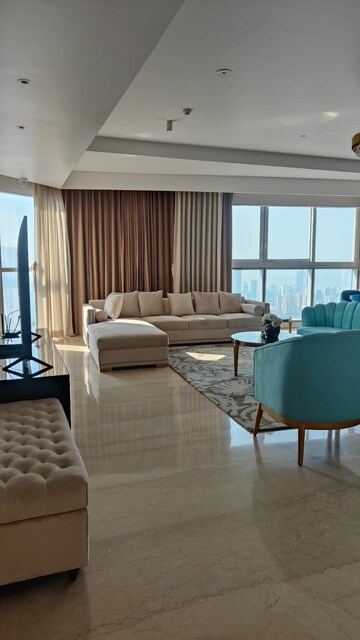 Living Room in 4 BHK Apartment at Bombay Realty Island City Center, Dadar East – for Rent
