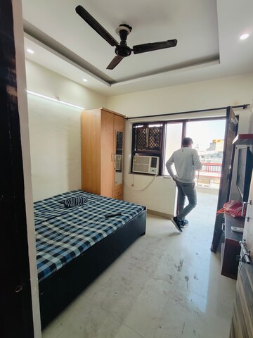 Bedroom in 1 BHK Builder Floor at Ansal Sushant Lok I, Sector 43 – for Rent