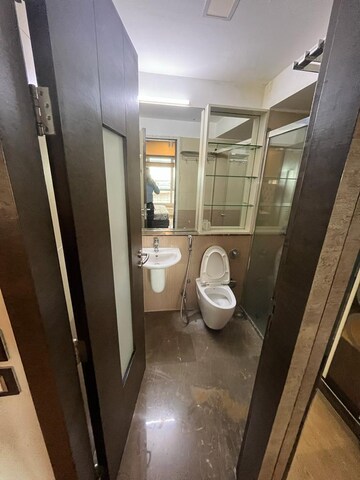 Bathroom in 2.5 BHK Apartment at DB Orchid Woods, Goregaon East – for Rent