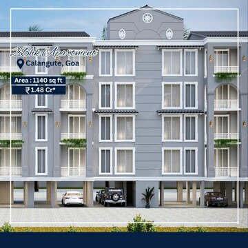 Floor Plan in 2 BHK Apartment at Calangute  – for Sale
