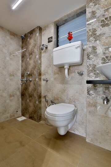 Bathroom in 2 BHK Builder Floor at Shree Adinath Symphony Boisar, Boisar – for Sale