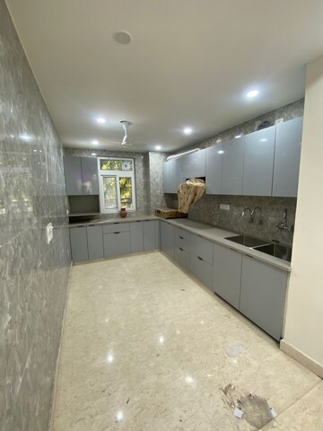 Kitchen in 3 BHK Builder Floor at Ramesh Nagar – for Rent