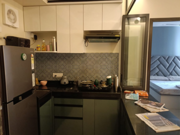 Kitchen in 2 BHK Apartment at Lodha Quality Home Tower 5, Balkum Pada – for Rent