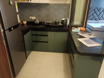 Kitchen in 2 BHK Apartment at Lodha Quality Home Tower 5, Balkum Pada – for Rent