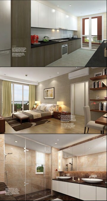 Living Room in 4 BHK Apartment at DLF The Crest, Sector 54 – for Sale