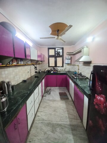 Kitchen in 3 BHK Builder Floor at Swaran Jayanti Puram – for Sale