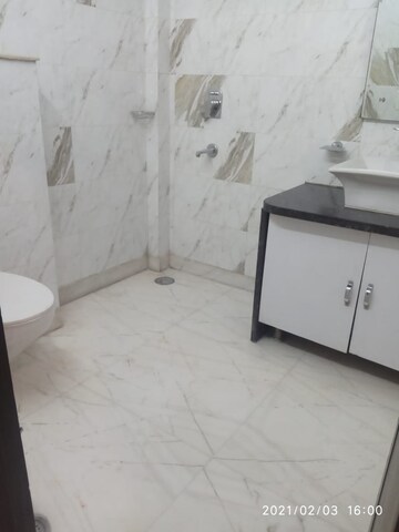 Bathroom in 3 BHK Builder Floor at Greater Kailash I – for Rent