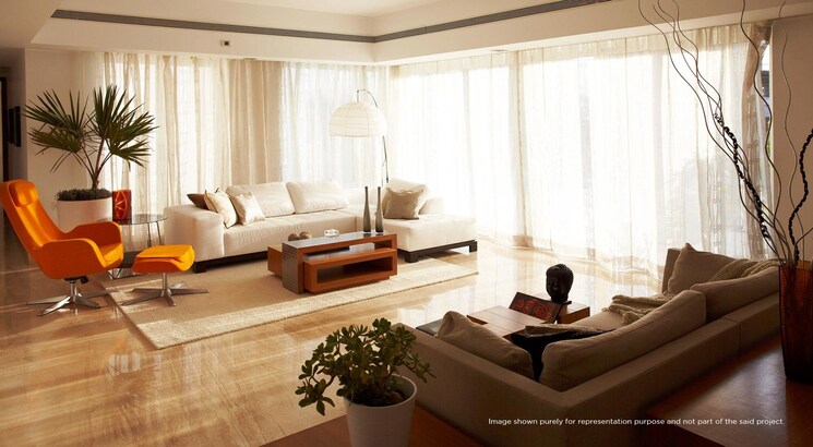 Living Room, marvel-aquanas 4 Bedroom 3500 Sq.Ft. Apartment In Kharadi Pune 7951594
