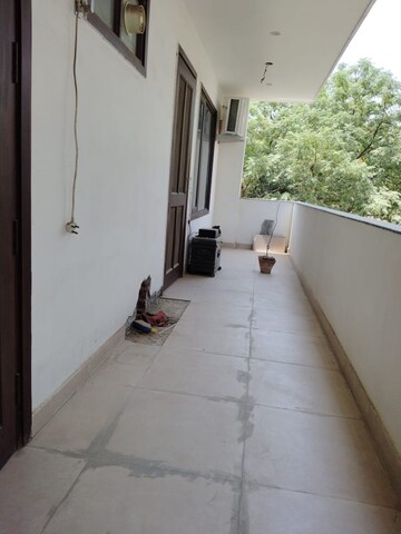 Balcony in 4 BHK Builder Floor at Infinite Luxury, South City 2 – for Rent