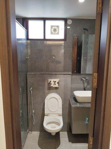 Bathroom in 4 BHK Builder Floor at Infinite Luxury, South City 2 – for Rent
