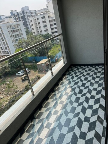 Balcony in Studio Apartment at Saarrthi Skybizz, Mahalunge – for Sale