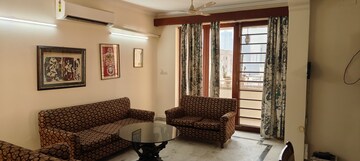Living Room in 4 BHK Apartment at Karam Hi Dharam Apartment, Sector 55 – for Rent