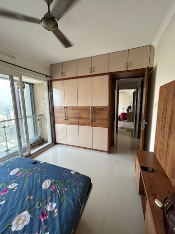 Bedroom in 3 BHK Apartment at Bhagwati Elgenza, Ghansoli – for Rent