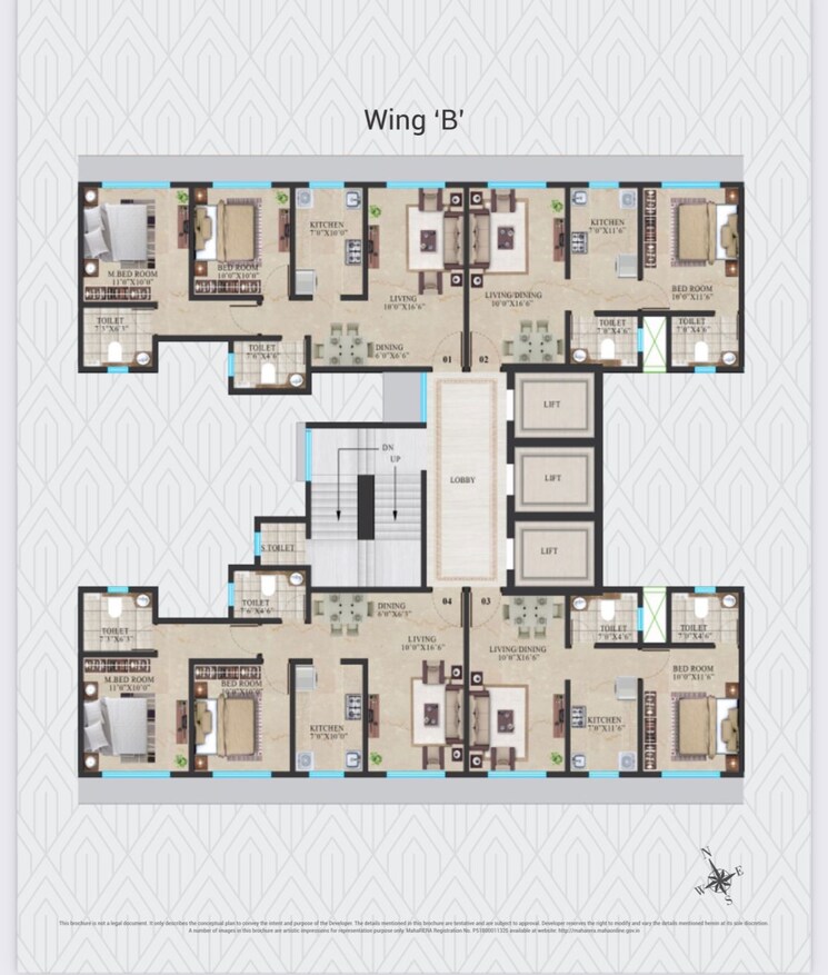 Floor Plan, crescent-sky-heights 2 Bedroom 654 Sq.Ft. Apartment In Dahisar East Mumbai 7951870