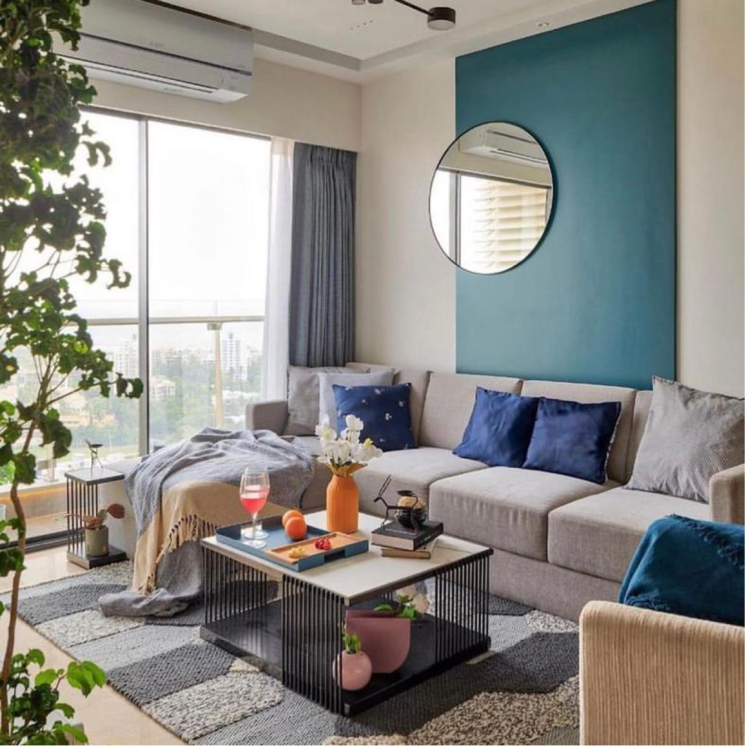 Living Room, adani-group-western-heights 3 Bedroom 1105 Sq.Ft. Builder Floor In Bhudargarh Colony Mumbai 7951880