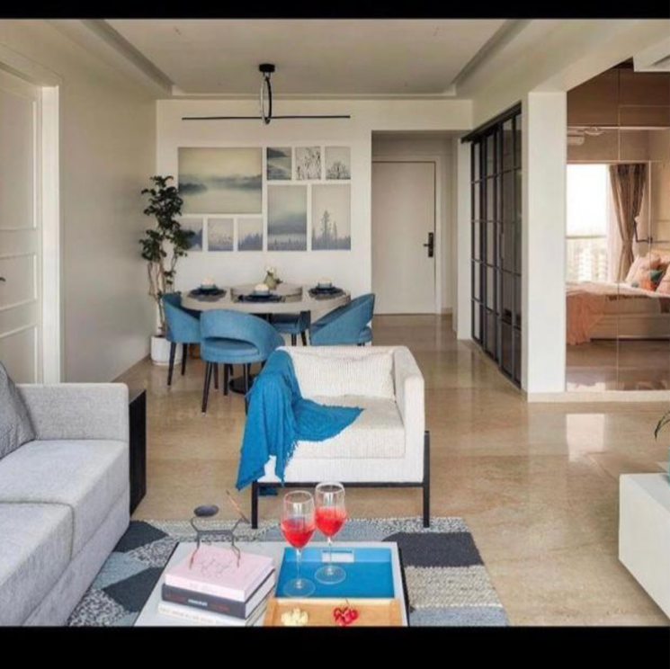 Living Room, adani-group-western-heights 3 Bedroom 1105 Sq.Ft. Builder Floor In Bhudargarh Colony Mumbai 7951880