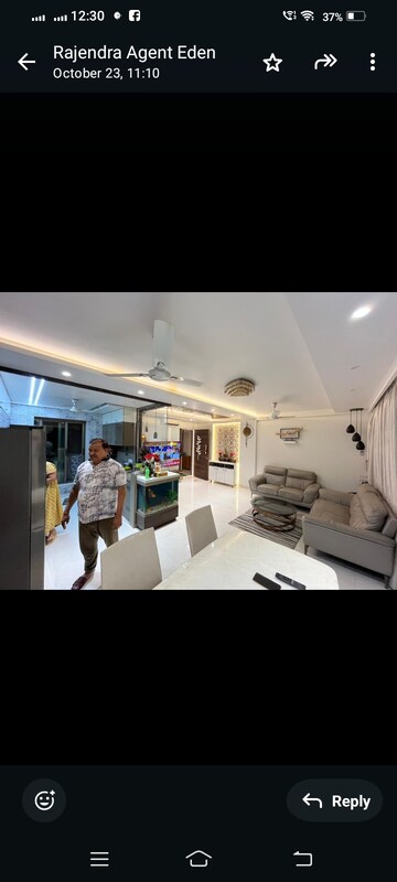 Master Bedroom in 3 BHK Apartment at Neelkanth Greens, Manpada – for Sale